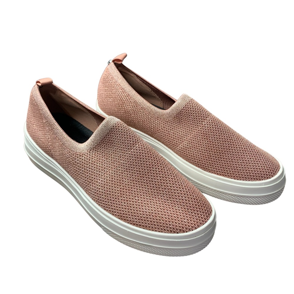 Carvela athleisure Comfort Campaign rose gold slip on trainer sneaker. Size 9